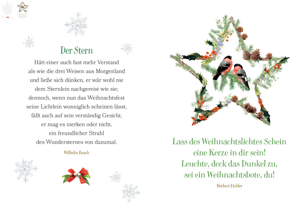 Schöne Grüße: Und wir sehen schon den Stern (M. Bastin)