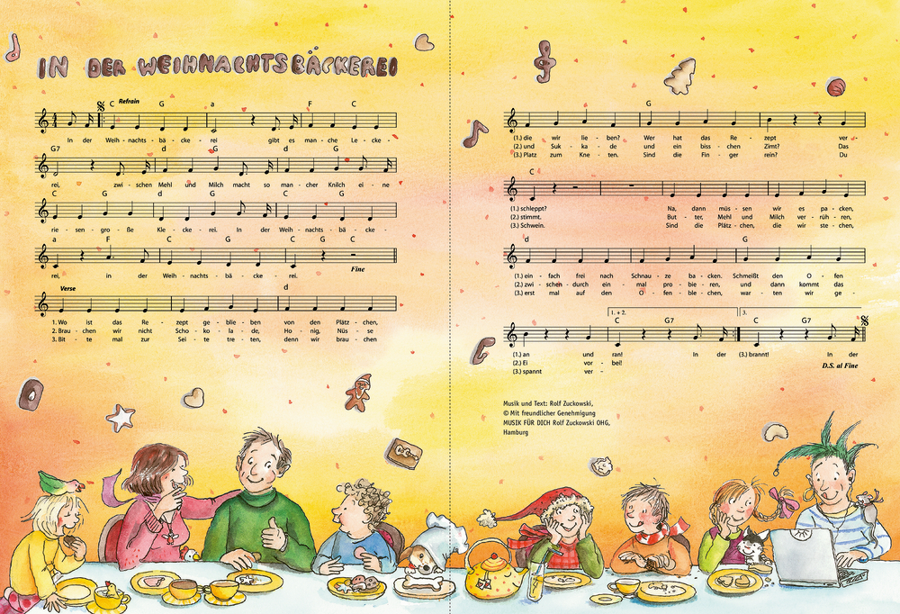 In der Weihnachtsbäckerei - Das Backbuch zum Weihnachtslied (Zuckowski)
