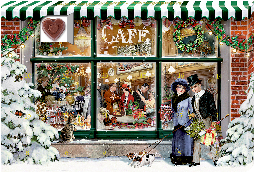 24 Süße Herzmomente im Advent, Schoko-Adventskalender (Behr)