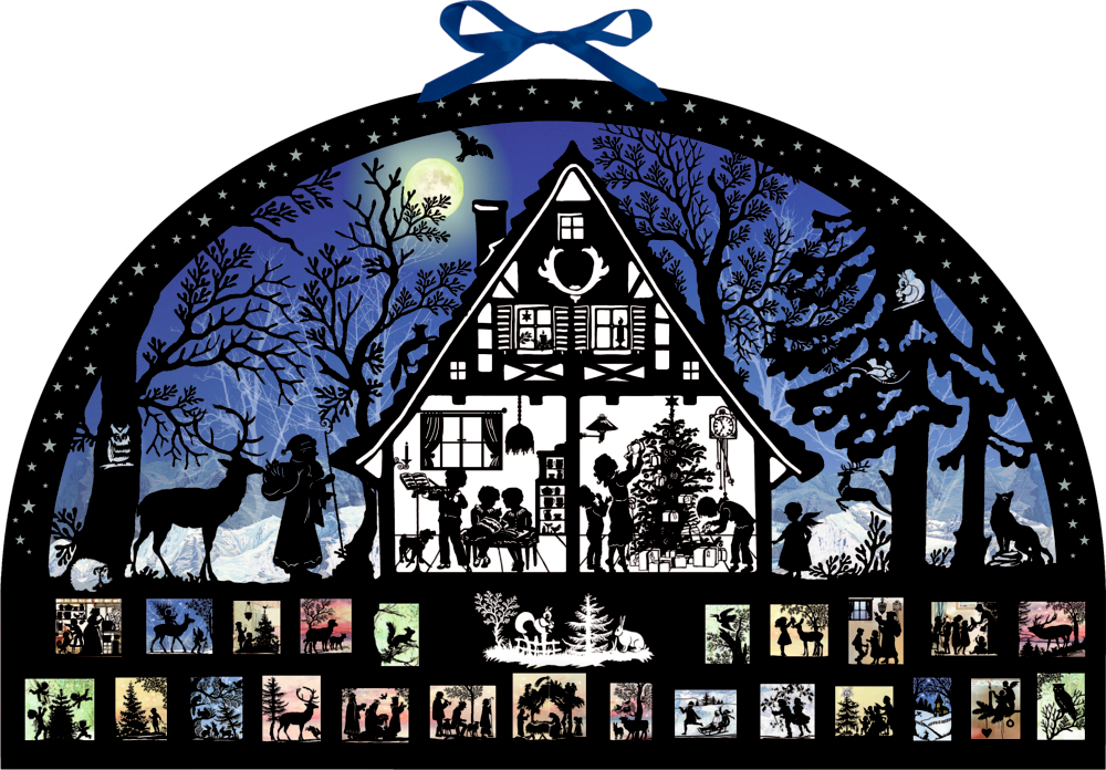 Lichterbogen Weihnachtswald, Wand-Adventskalender (Behr)