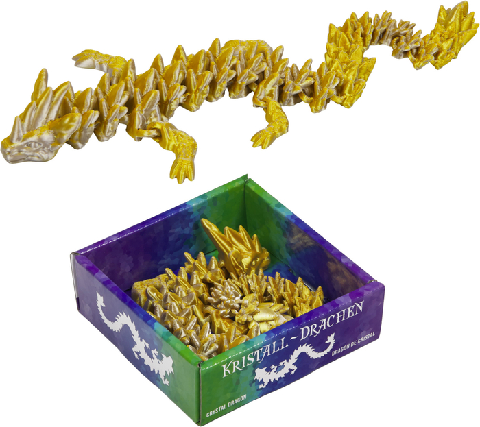 gelb, Kristall-Drache
