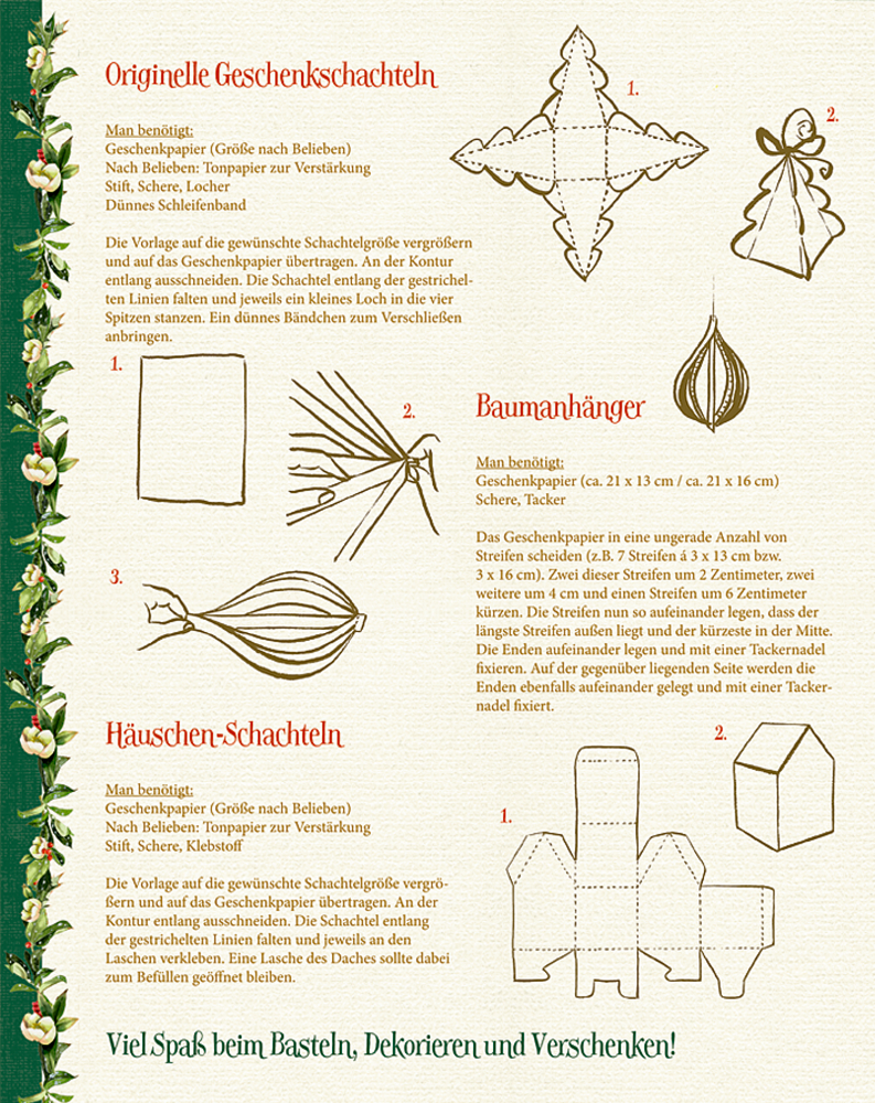 Geschenkpapier-Buch - Schöner schenken (Bastin/Zauberhafte Weihnachten)