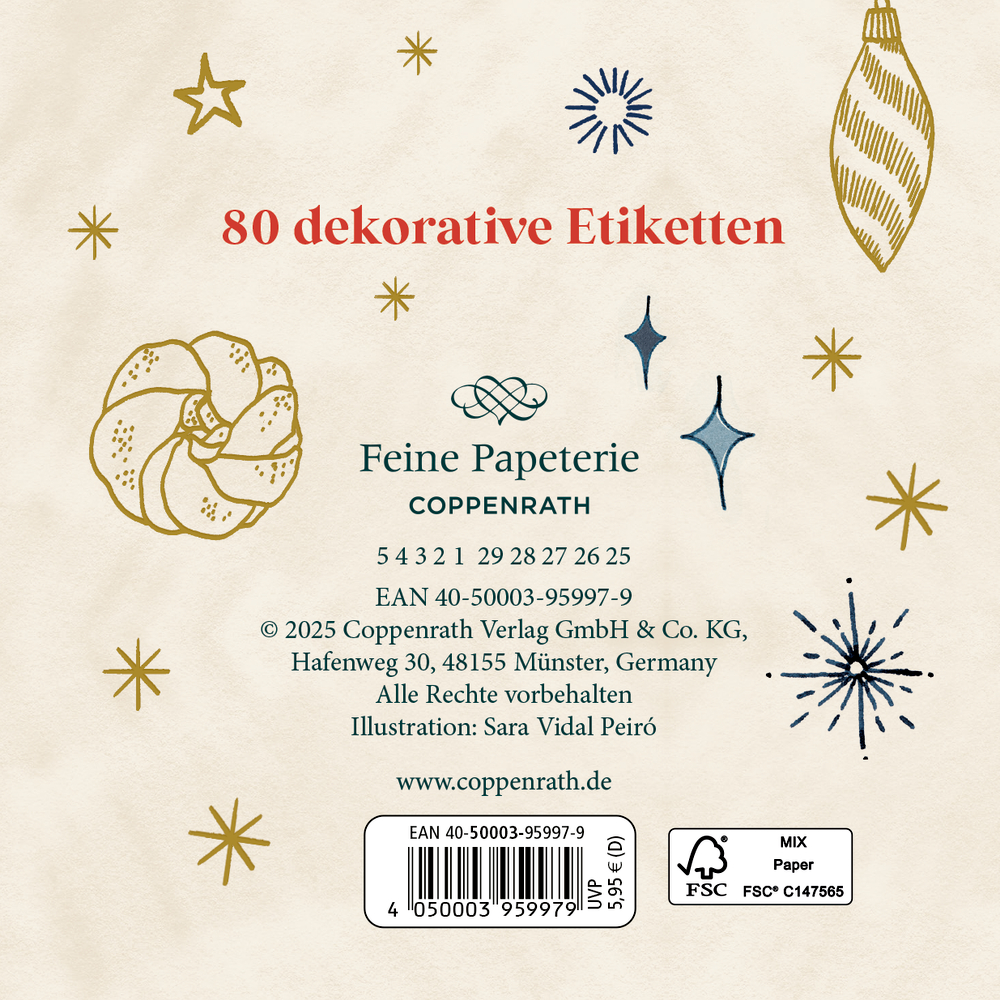 Etikettenbüchlein: Weihnachtliche Etiketten (Make a wish)