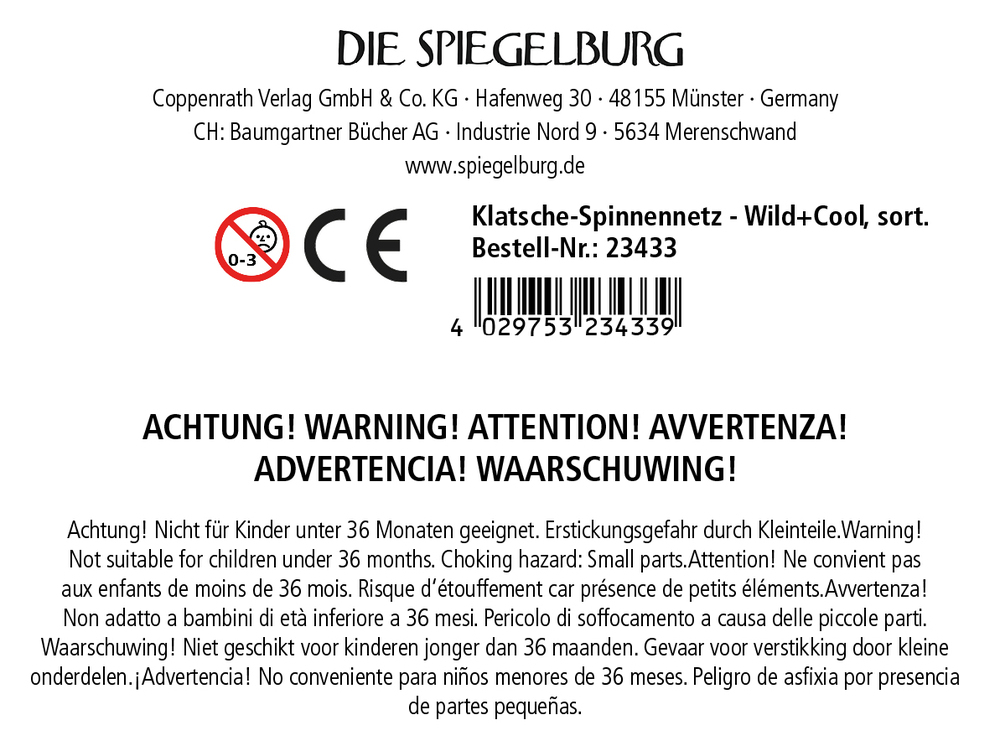 Klatsche-Spinnennetz - Wild+Cool