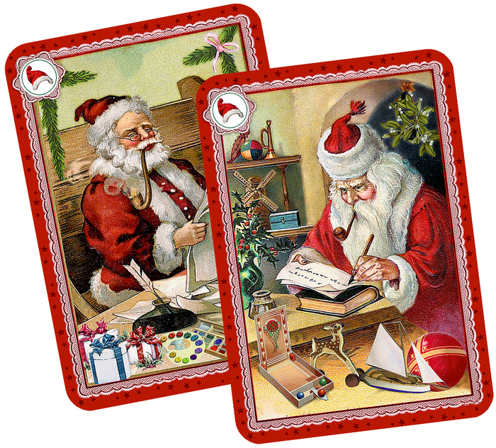 Schwarzer Peter - Nostalgisches Kartenspiel, Adventsschachtelspiel(Behr)
