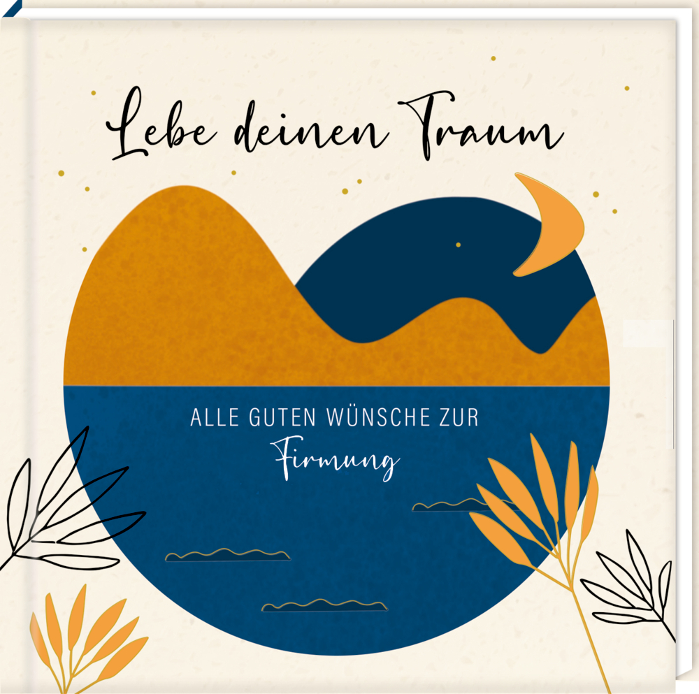 Abstrakte Illustration auf dem Cver von "Lebe deinen Traum. Alles Gute zur Firmung!".