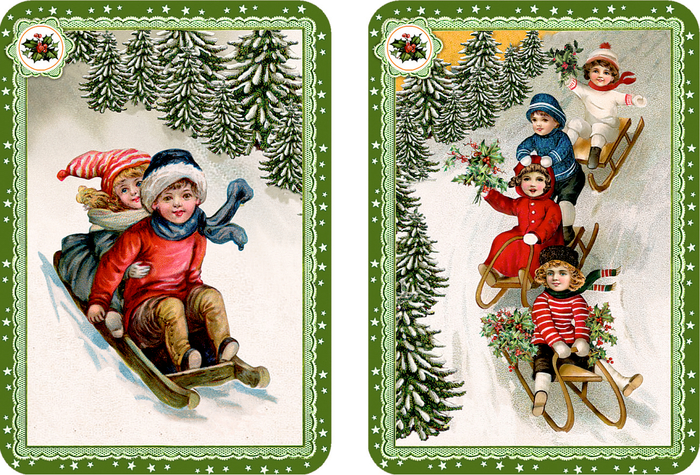 Schwarzer Peter - Nostalgisches Kartenspiel, Adventsschachtelspiel(Behr)