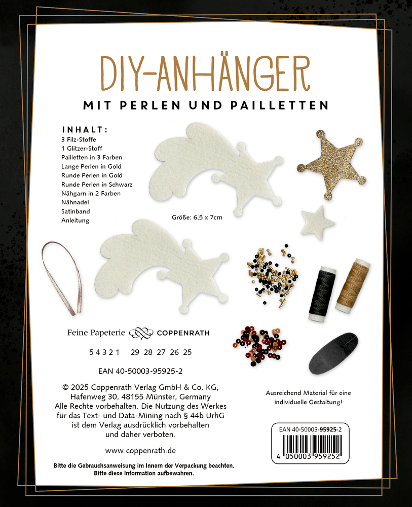 DIY-Anhänger mit Perlen/Pailletten: Magic Winter (Creative Time)