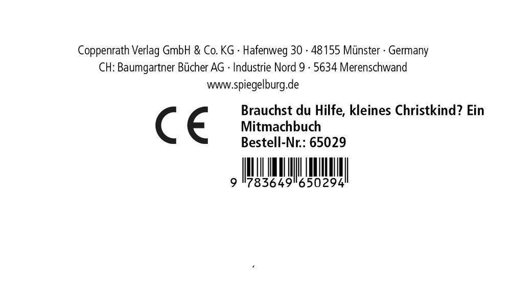 Brauchst du Hilfe, kleines Christkind? - Ein Mitmachbuch