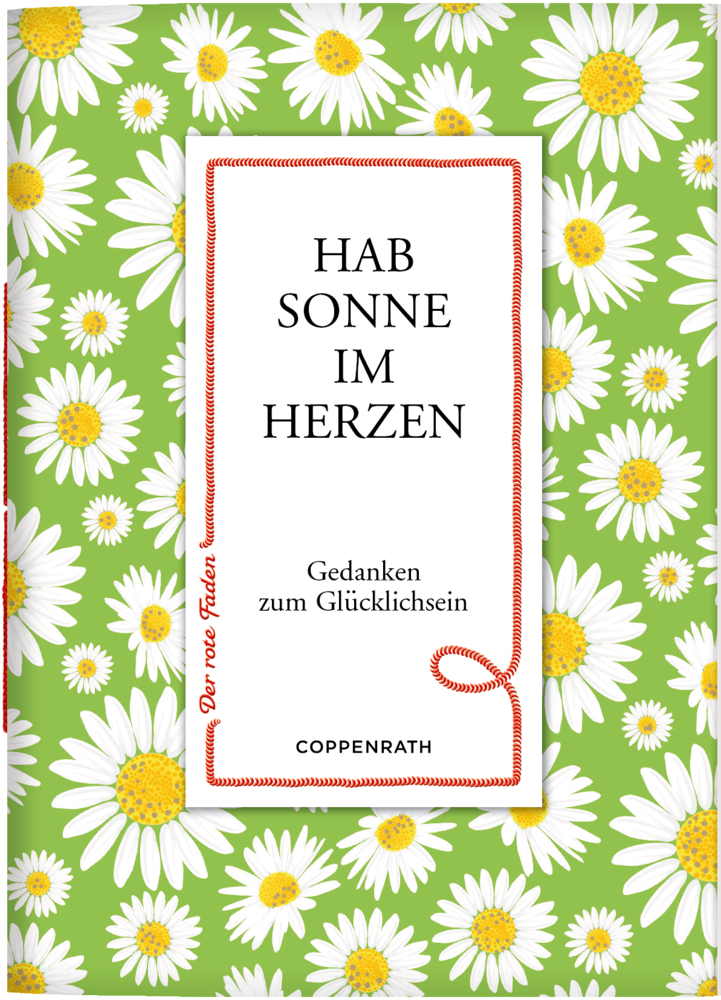 Buchcover: Weiße Gänseblümchen auf grünem Hintergrund mit dem Titel in der Mitte.
