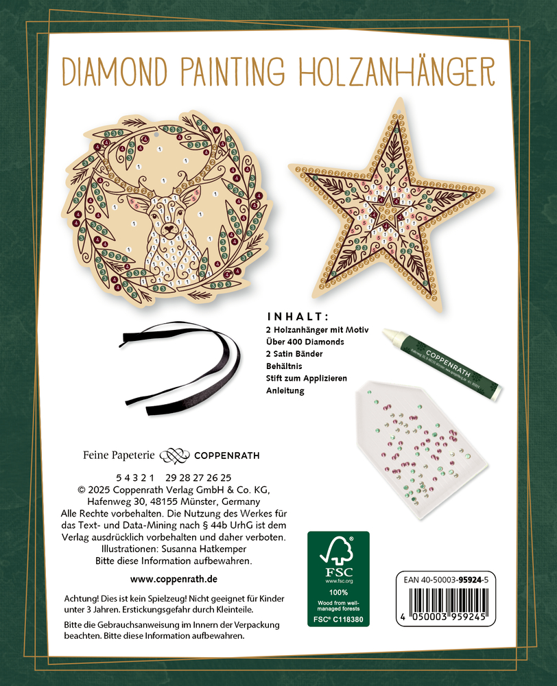 Diamond Painting Holzanhänger: Magic Winter (Creative Time)
