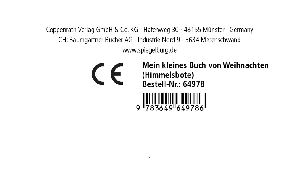 Mein kleines Buch von Weihnachten (Der kleine Himmelsbote)